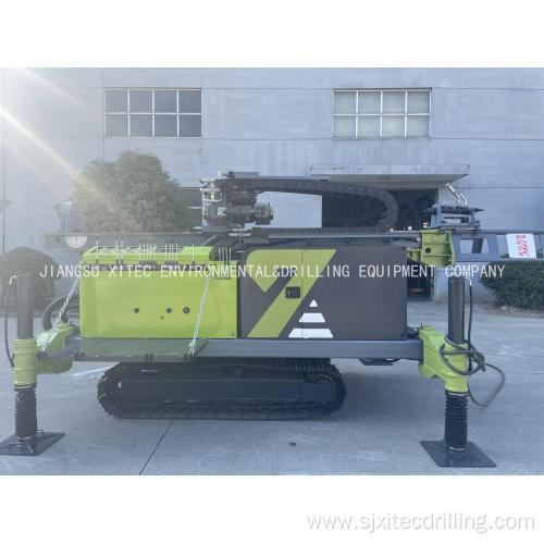 Anchoring and rotary drilling machine